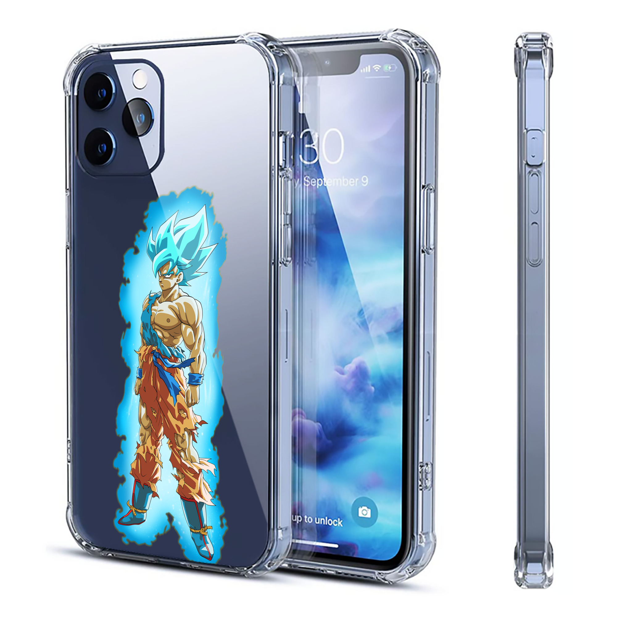 （画像用） ドラゴンボール 孫悟空（そん ごくう）Son Goku カカロット DRAGON BALL Kakarotto 【iPhone 12シリーズ対応】透明スマホケース（クリアソフトケース）